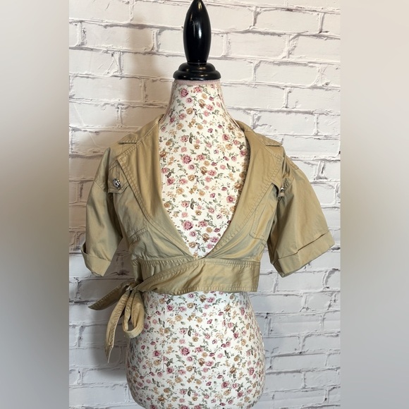 Derek Lam 10 Crosby x RTR Wrap Crop Top Size 4 - Picture 4 of 8